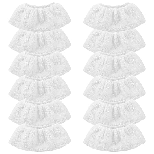 GAOHAN 12 Microfibre Steam Cleaning Cloths, Washable Replacement Cloths, Handheld Steam Cleaner Accessory for Cleaning Floors, Windows, Glass, Walls