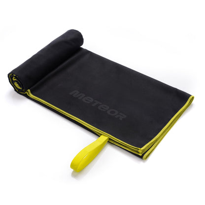 meteor microfibre towel – Lightweight travel towel for gym, swimming, backpacking – Compact & quick-dry gym towels with carry pouch