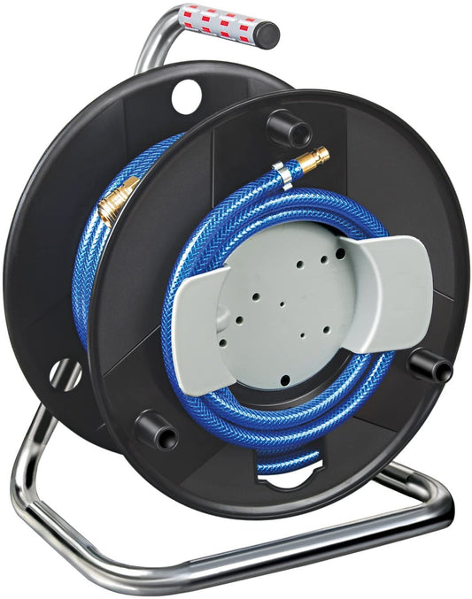Air Hose Drum 20 Meters | Made in Austria | Brennenstuhl 1127020010 | Hose 20 m, ?-6/12 mm | Hose Reel Compact, Solid & Robust | Maximum Hose Pressure