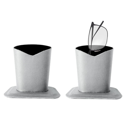 Bohue 2 Pieces Eyeglasses Holder Oxford Cloth Glasses Holder Glasses Desktop Display Stand Protect Glasses Upright Stand for Home Office And School