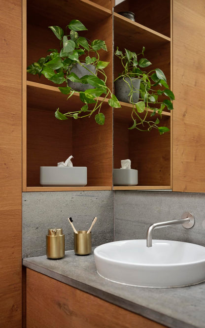 Zone Denmark Ume Soap Dispenser for Liquid Soap, Matt Brass, Scandinavian Design, 250 ml, Height 12.8 cm, Brass