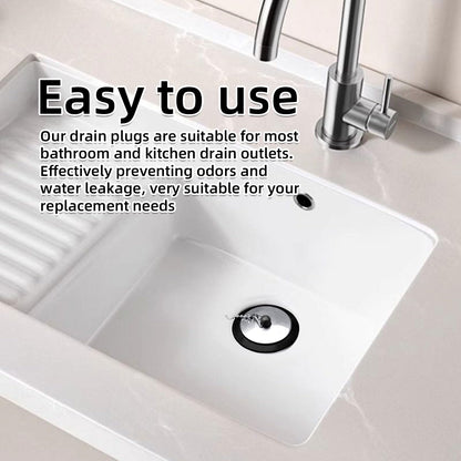 2 Pcs Bath Plug Replacement, Universal Bath Plug, Universal Bath Plug