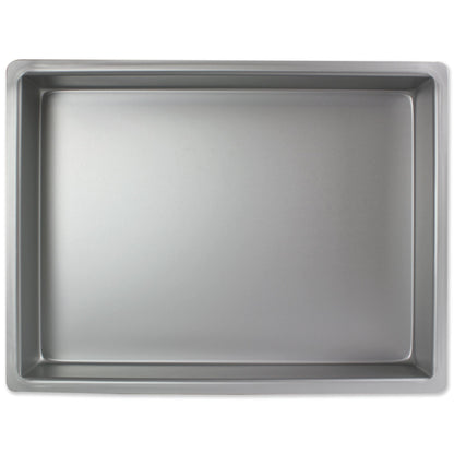 PME OBL12183 Aluminium Oblong Cake Pan 12 x 18 x 3-Inch Deep , Silver