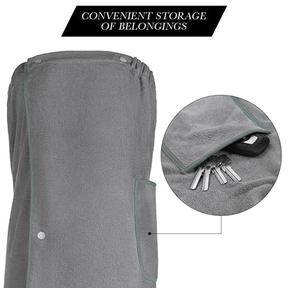Aomig Towel Wrap Robe for Women, Quick Dry Microfibre Womens Body Wrap Towel, Bathrobe Wrap Adjustable Closure, Robe Spa Wraps