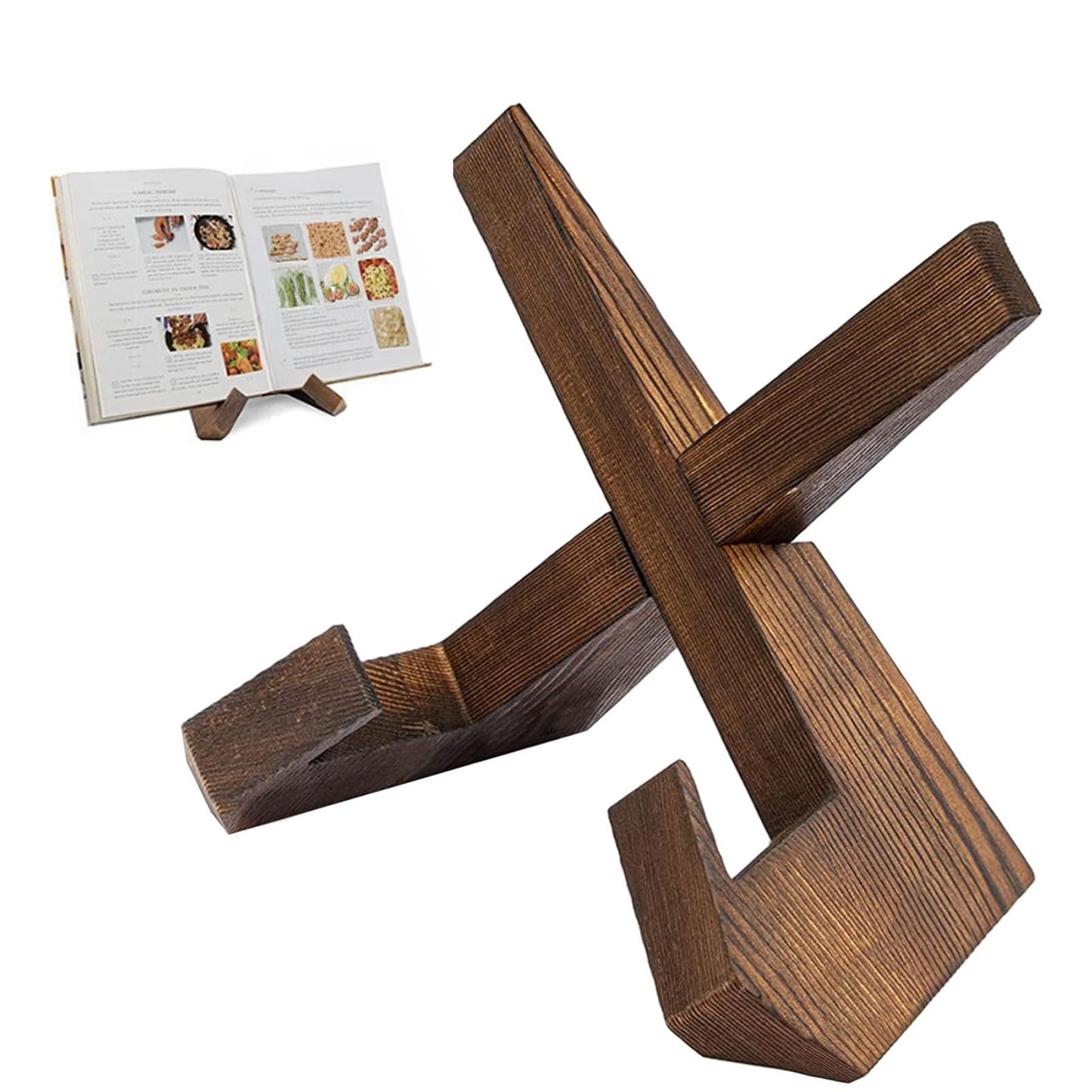 SubTack Now Playing Vinyl Stand – Solid Wooden Vinyl Record Holder, Retro Now Spinning Record Stand, Stylish Record Display for Albums