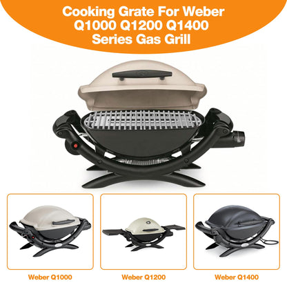 onlyfire Stainless Steel Cooking Grate, Cooking Grill Grid Grate,Barbecue Grid fits Weber Q1000 Q1200 Q1400 Grills