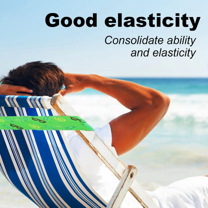 Solihigh 5Pcs Towel Bands for Sun Loungers, 40x5cm Elastic beach towel bands, Non-Slip Chair Towel Holders for Pool