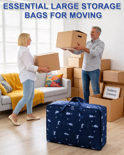 Acual 2 PCS 105L Large Storage Bags, Heavy Duty Moving Bags