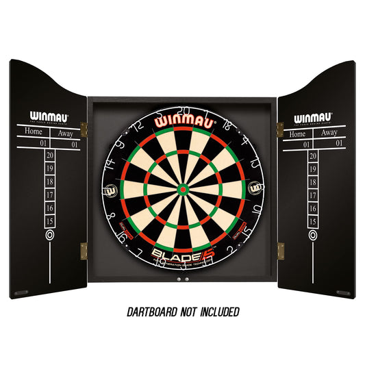 WINMAU Skull Design Deluxe Dartboard Cabinet - Perfect for Home or Bar Use!