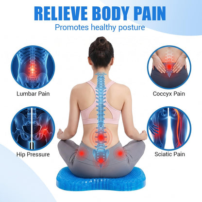 zxevg Honeycomb Gel Seat Cushion Non-Slip Breathable