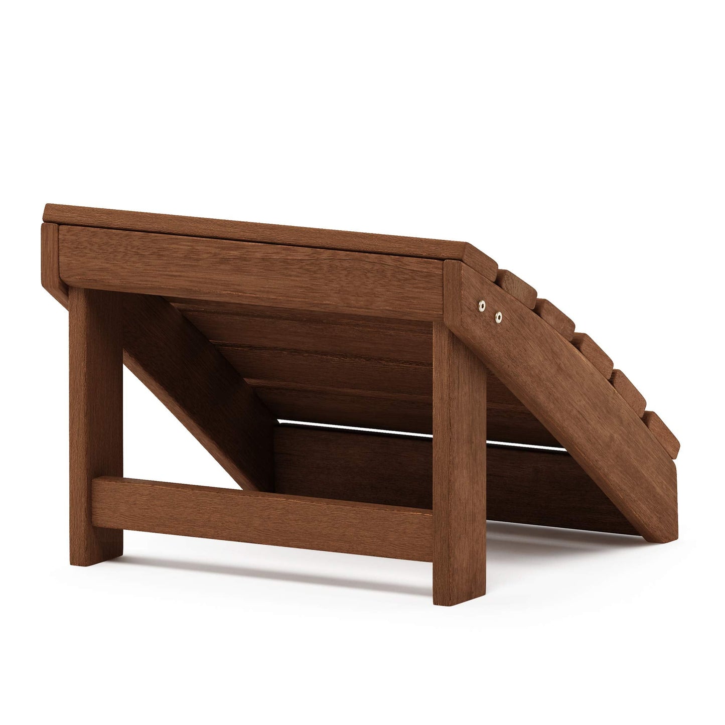 Furinno Small Hardwood Adirondack Footstool in Teak Oil, Wood, Natural, 45.21 (W) x 33.27 (H) x 42.67 (D) cm, FG18926