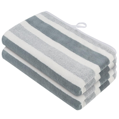 VIVOTE Hand Towel for Bathroom Large Hand Towels with Hanging Loop Grey