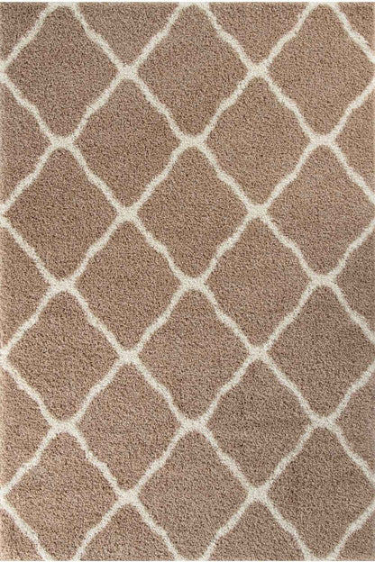 Moroccan Beige Shaggy Rug | 720