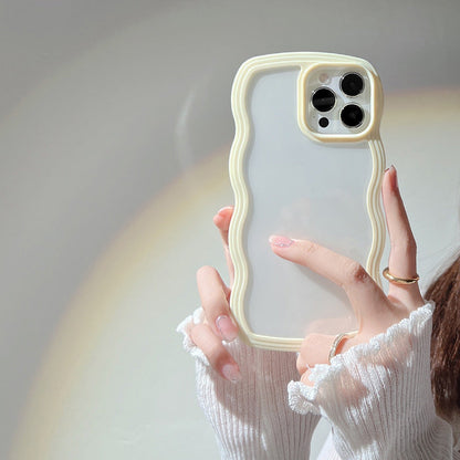 Wave Edge iPhone Case - Soft TPU Protective Cover with 3D Buttons | Candy Colors