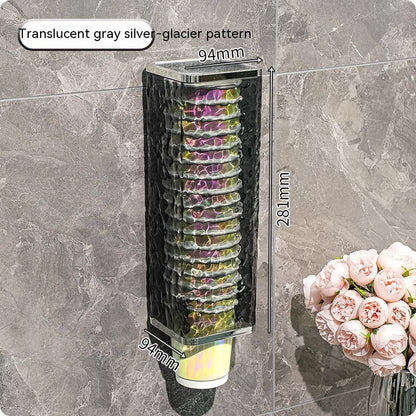 Disposable Cup Cup Puller Wall-mounted Punch-free Household Light Luxury Good-looking