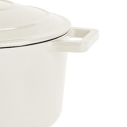 4.5L Pebble Gloss Cast Iron Casserole Dish