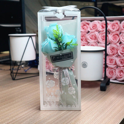 Valentine's Day Soap Rose Bouquet Gift Box
