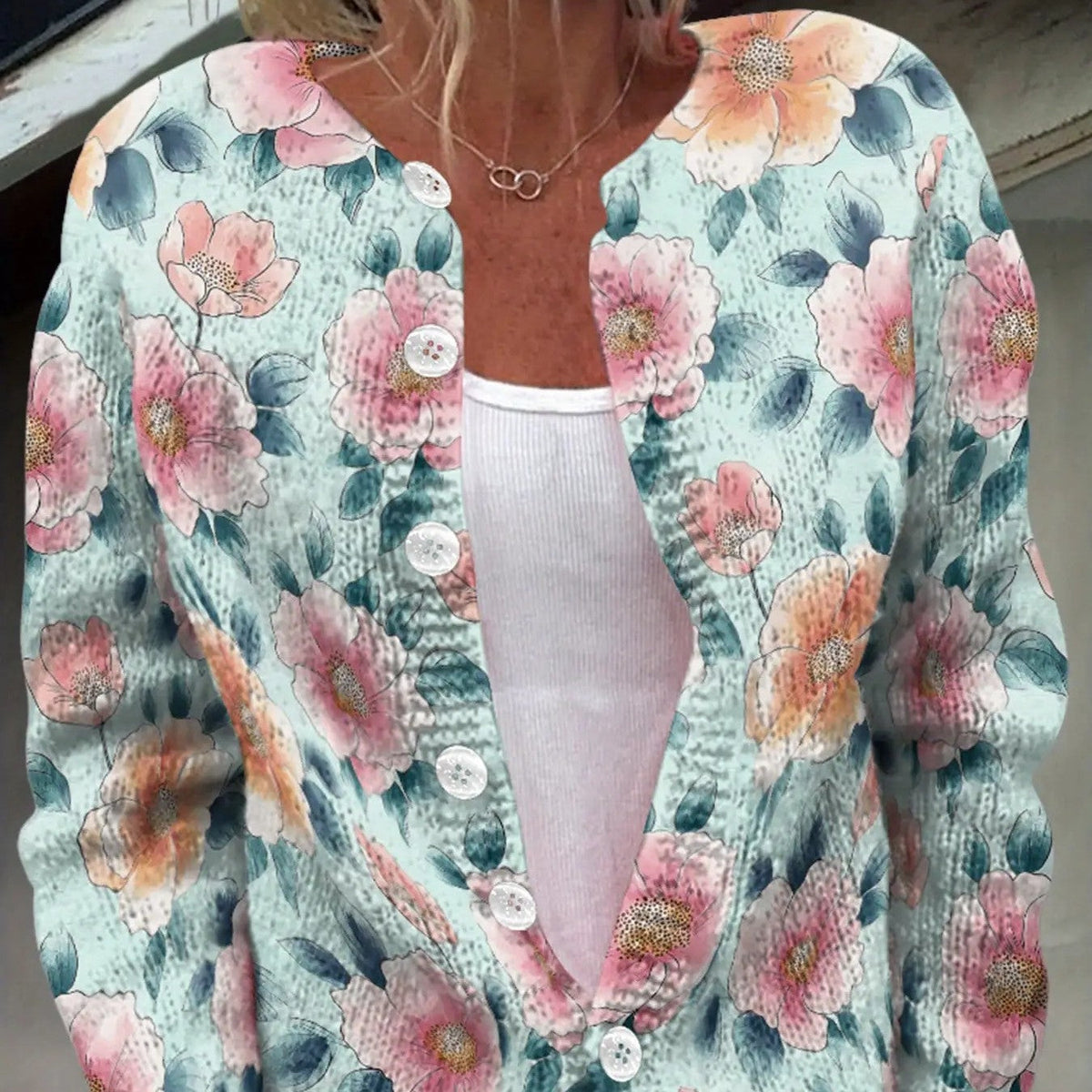 Color printed lightweight breathable spring and autumn layered sweater