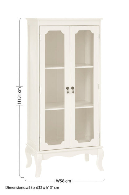 Marcella 2 Glass Doors Cabinet