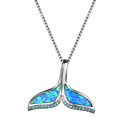 Fashion Creative Fishtail Lady Small  Necklace