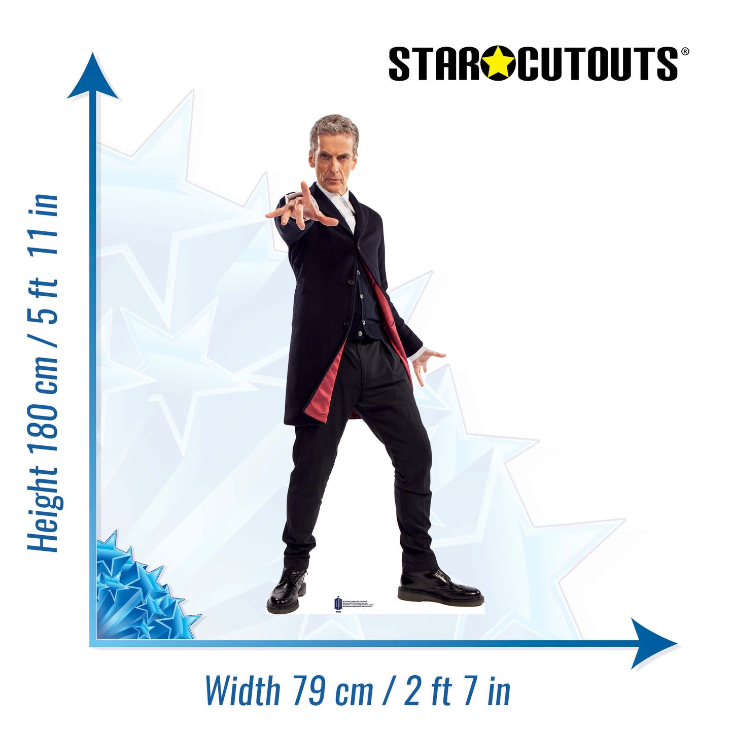 SC759 Peter Capaldi Doctor  Cardboard Cut Out Height 180cm
