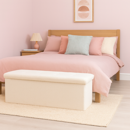 Foldable Storage Ottoman - 111 x 37 x 39cm