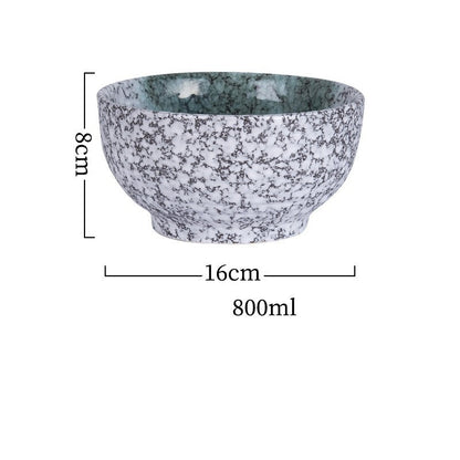 Japanese Style Ramen Bowl Ceramic Noodle Instant Noodle Chopsticks Spoon Set