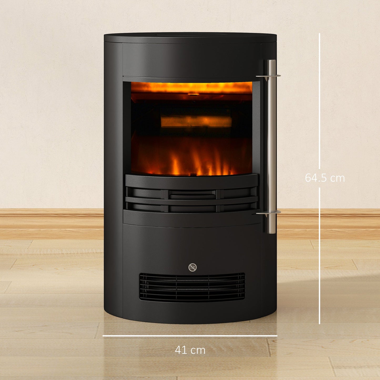 Electric Fireplace Heater 900W/1800W-Black