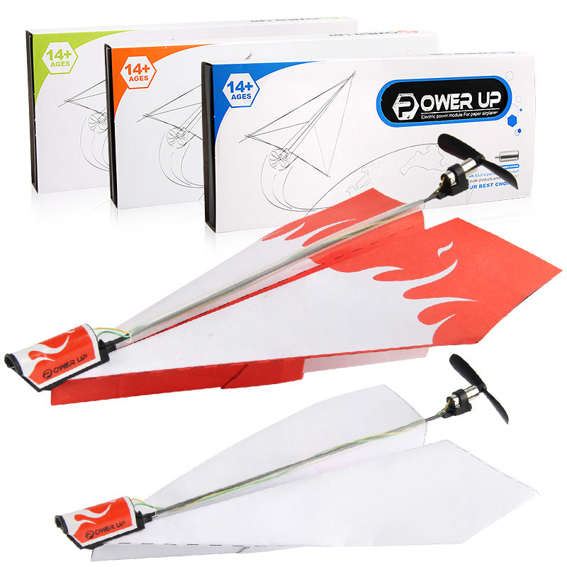 Motor electric hand throwing paper airplane