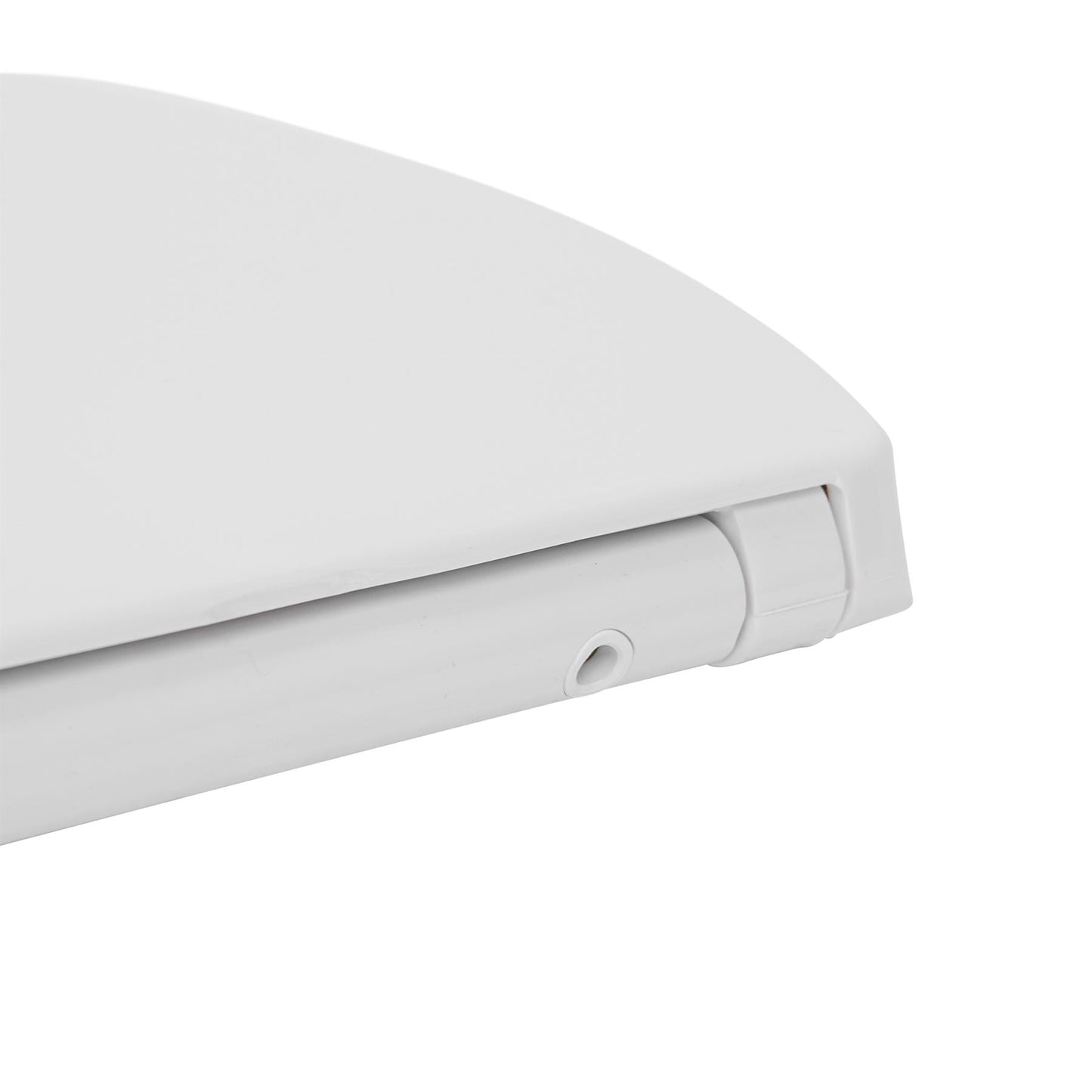 White Round Antibacterial Soft Close Toilet Seat