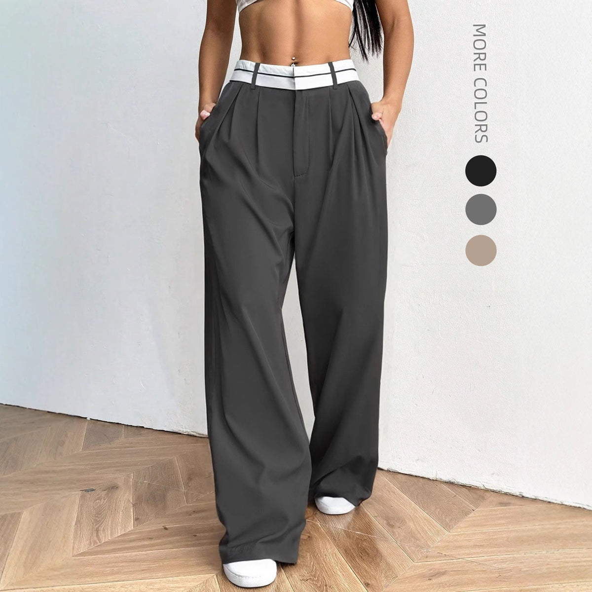 Suit Pants Loose-fit Pants Wide-leg Pantsbestsellers