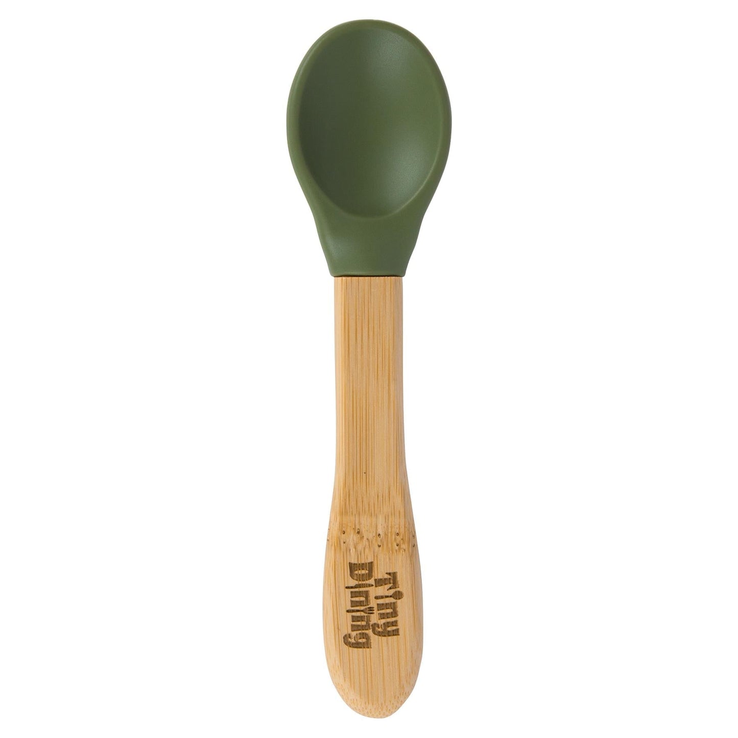 Soft Tip Bamboo Spoon - Silicone Tip