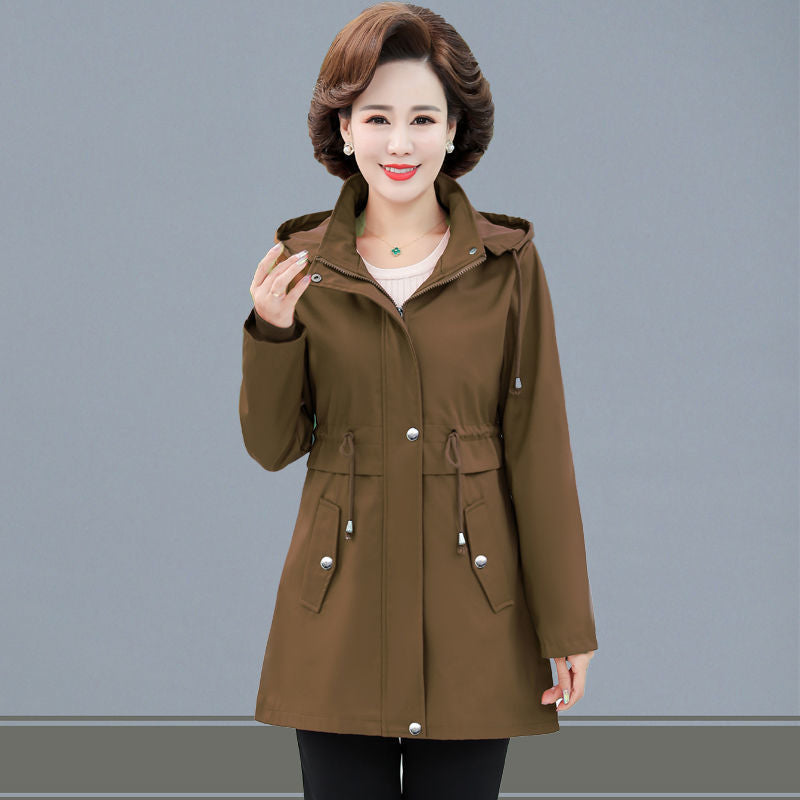 Spring And Autumn Fashionable Jacket Mid-length Trench Coat