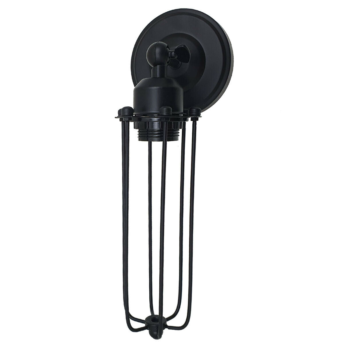 Black Industrial Long Cage Wall Light Cage light~2300