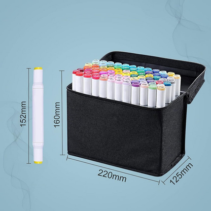80 Farbe Acrylstifte Marker Set Permanent Pen Für DIY Graffiti Sketch Dual Pen