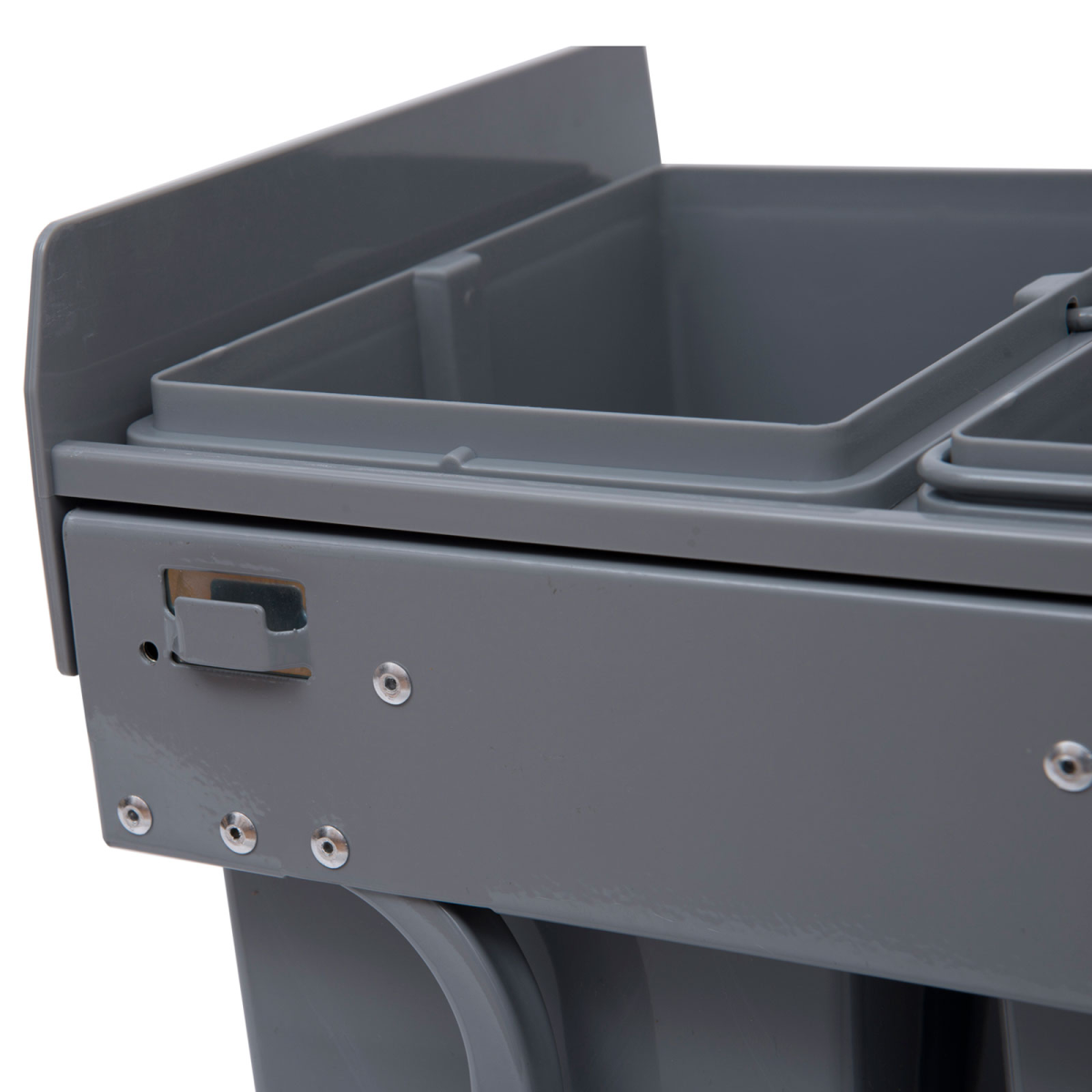 Recycle Waste Bin Pull Out Dustbin Recycling Cabinet  40L-Grey