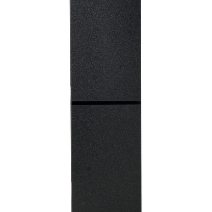 178cm 8-Shelf Bookcase w/ Melamine Surface Foot Pads Black Multipurpose 8-Grid