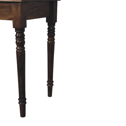 Artisan Furniture Solid Wood Heritage Turned-Leg Desk, 1 Drawer, Brown