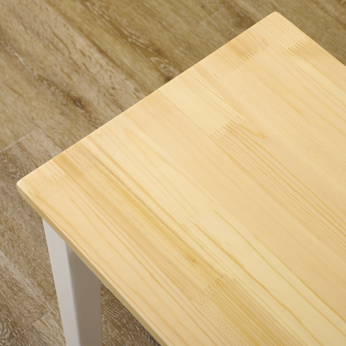 Wood Dining Bench Wooden Bench for 2 People, Natural Wood Effect