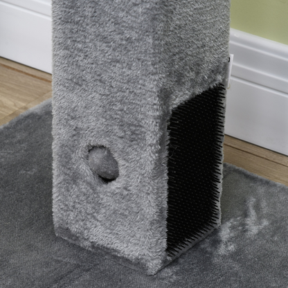Cat Scratching Post 79cm Scratcher Climber Cat Tree Activity Centre - Grey