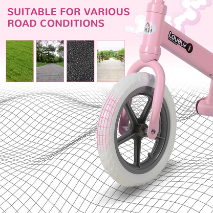 Kid Balance Bike ChildrenBicycle Adjustable Seat 2-5 Years No Pedal