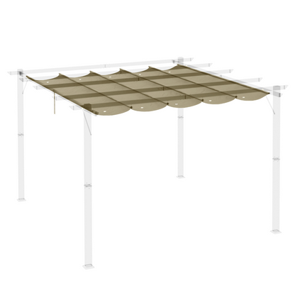 Pergola Shade Cover for 3 x 3m Pergola, Replacement Canopy Fabric Only, Tan