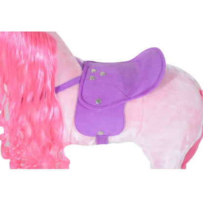 Child Mechanical Walking Ride on Horse Toy Plush Walk Pony Sound