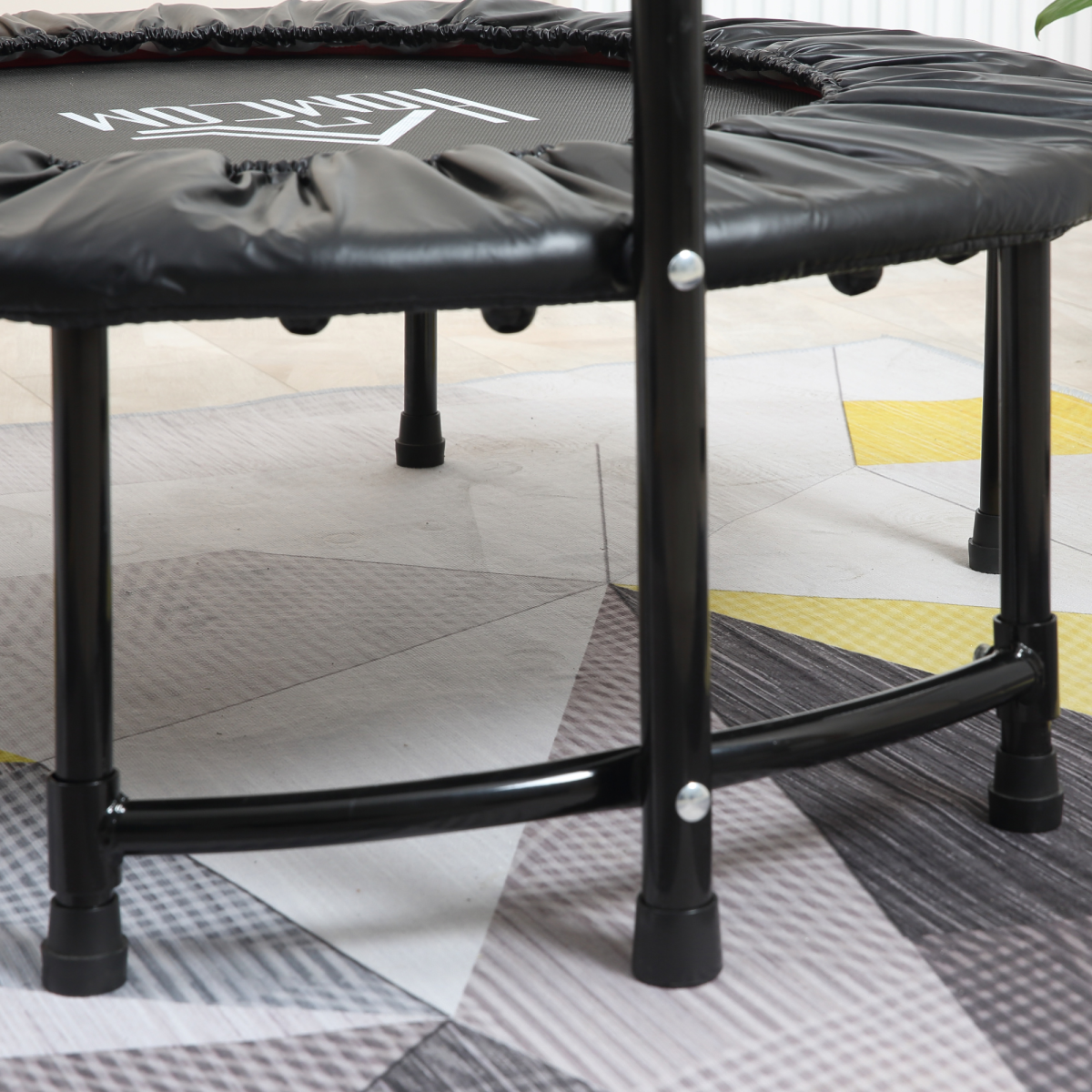 40'' Kids Mini Trampoline, Adult Rebounder Jumper w/ Handle Fitness HOMCOM