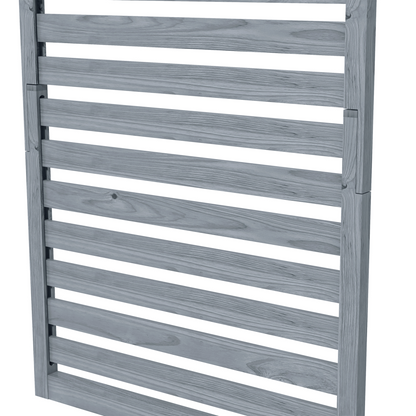 Outsunny Wall Mounted Plant Stands Set of 2 with Shelves and Slatted Trellis