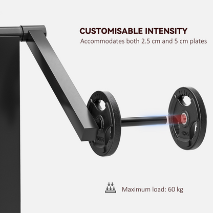 SPORTNOW Adjustable Preacher Curl Bench with Elbow Cushion for Home Gym