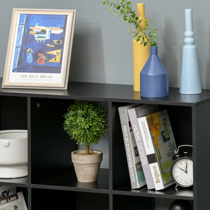 9 Cube Storage Cabinet Bookcase Bookshelf Home Office Shelf, Black
