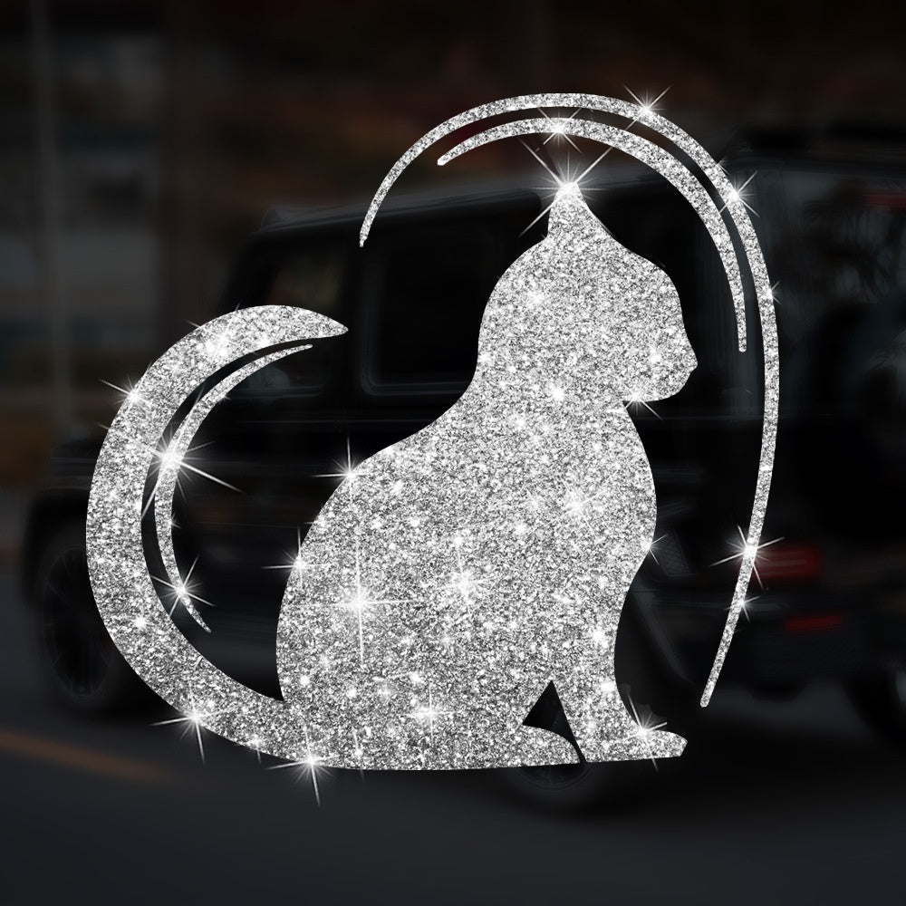 Cartoon Shiny African Woman Automobile Sticker