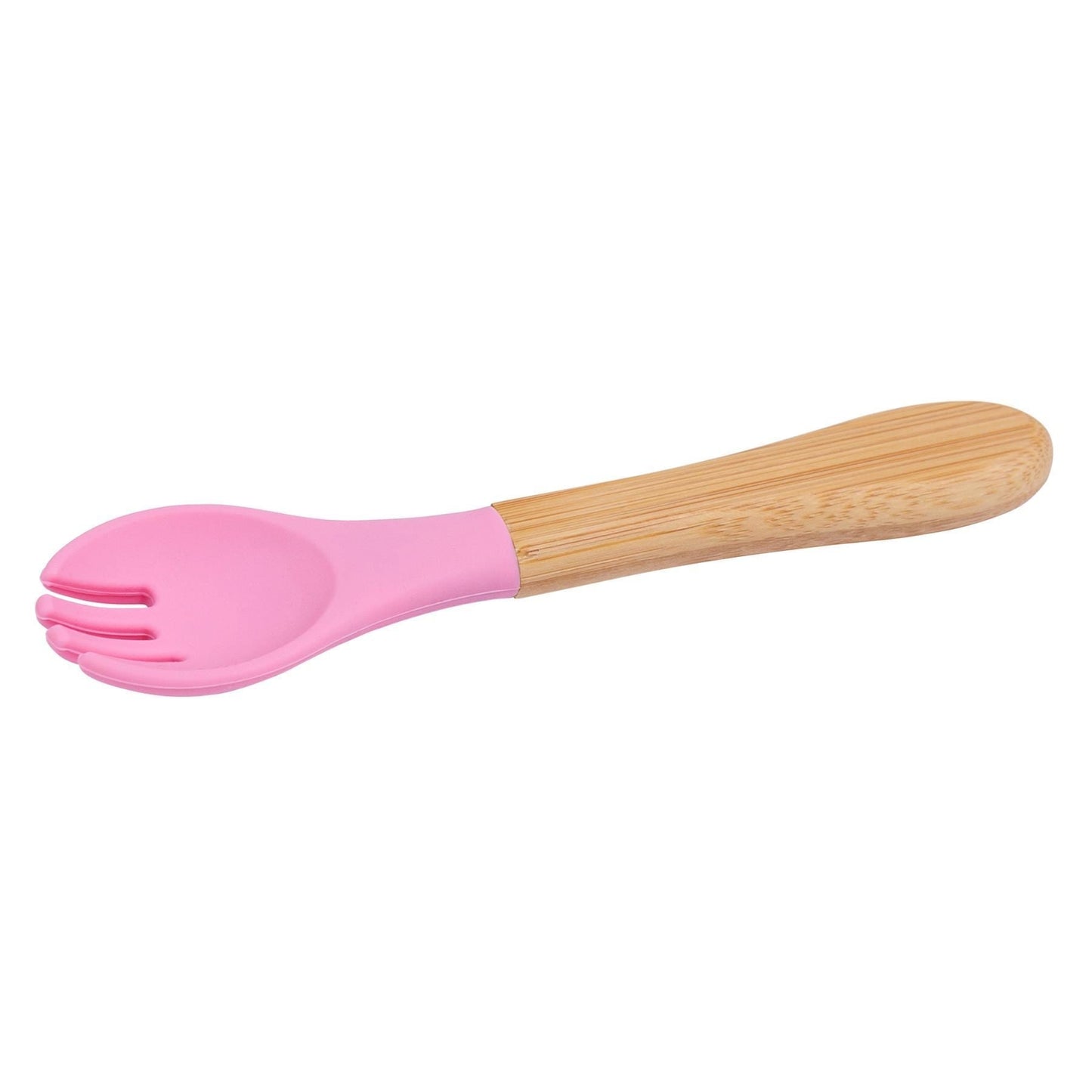 Bamboo Baby Weaning Fork with Silicone Tip