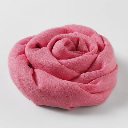 Artistic Sunscreen Solid Color Cotton And Linen Scarf